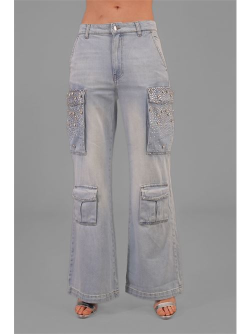 Jeans cargo Patzy relish | PATZY_20BLUE DENIM